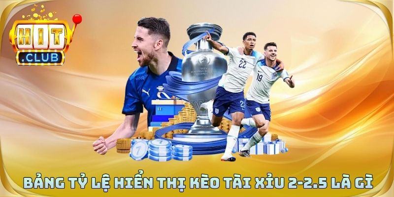 Bảng tỷ lệ hiển thị thông tin kèo tài xỉu 2-2.5 là gì