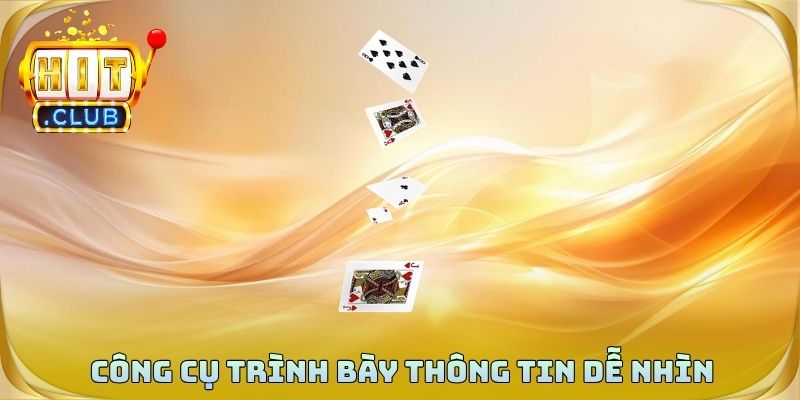 Công cụ giúp trình bày thông tin một cách dễ nhìn
