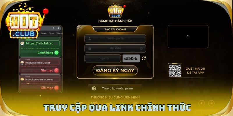 Truy cập qua link chính thức để giữ kết nối ổn định